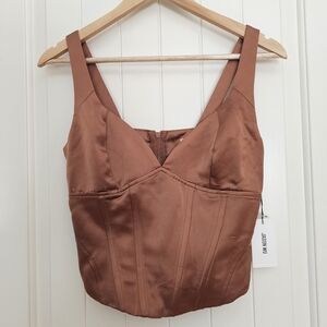 Jason Wu Brown Sleeveless Top